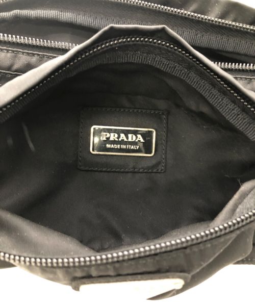 PRADA（プラダ）PRADA (プラダ) ナイロンボディーバッグ ブラックの古着・服飾アイテム