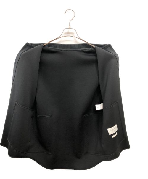 TOMORROW LAND（トゥモローランド）TOMORROW LAND (トゥモローランド) スビンダンボール シャツブルゾン／SUVIN DOUBLE-KNIT SHIRT BLOUSON ブラック サイズ:Sの古着・服飾アイテム
