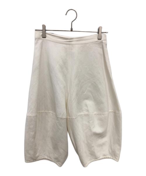 JUNYA WATANABE COMME des GARCONS（(ジュンヤワタナベ コムデギャルソン）JUNYA WATANABE COMME des GARCONS ((ジュンヤワタナベ コムデギャルソン) 綿麻ハーフパンツ／COTTON LINEN HALF PANTS ホワイト サイズ:Sの古着・服飾アイテム
