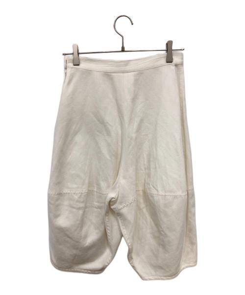 JUNYA WATANABE COMME des GARCONS（(ジュンヤワタナベ コムデギャルソン）JUNYA WATANABE COMME des GARCONS ((ジュンヤワタナベ コムデギャルソン) 綿麻ハーフパンツ／COTTON LINEN HALF PANTS ホワイト サイズ:Sの古着・服飾アイテム
