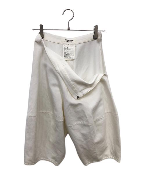 JUNYA WATANABE COMME des GARCONS（(ジュンヤワタナベ コムデギャルソン）JUNYA WATANABE COMME des GARCONS ((ジュンヤワタナベ コムデギャルソン) 綿麻ハーフパンツ／COTTON LINEN HALF PANTS ホワイト サイズ:Sの古着・服飾アイテム