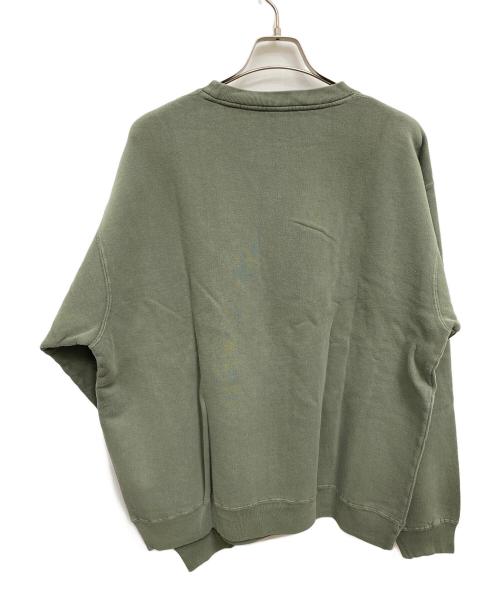 stussy（ステューシー）stussy (ステューシー) SKULL LOGO sweatshirt(スカルロゴスウェット) グリーン サイズ:SIZE Lの古着・服飾アイテム