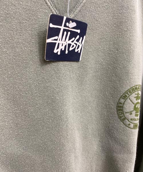 stussy（ステューシー）stussy (ステューシー) SKULL LOGO sweatshirt(スカルロゴスウェット) グリーン サイズ:SIZE Lの古着・服飾アイテム