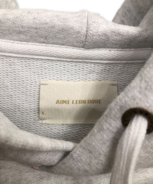 Aime Leon Dore（エメ レオン ドレ）Aime Leon Dore (エメ レオン ドレ) プルオーバーパーカー グレー サイズ:Lの古着・服飾アイテム