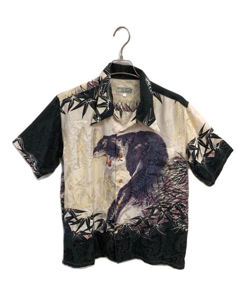 BACK STREET CRAWLER（バックストリートクローラー）BACK STREET CRAWLER (バックストリートクローラー) アロハシャツ ブラック サイズ:Lの古着・服飾アイテム