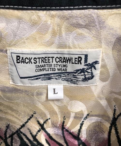 BACK STREET CRAWLER（バックストリートクローラー）BACK STREET CRAWLER (バックストリートクローラー) アロハシャツ ブラック サイズ:Lの古着・服飾アイテム