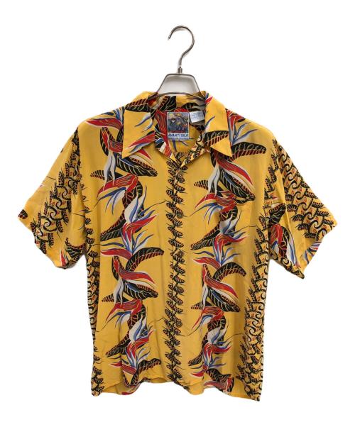 AVANTI SILK（アバンティ シルク）AVANTI SILK (アバンティ シルク) アロハシャツ イエロー サイズ:Mの古着・服飾アイテム