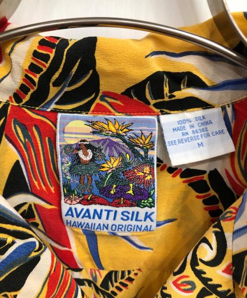 AVANTI SILK（アバンティ シルク）AVANTI SILK (アバンティ シルク) アロハシャツ イエロー サイズ:Mの古着・服飾アイテム