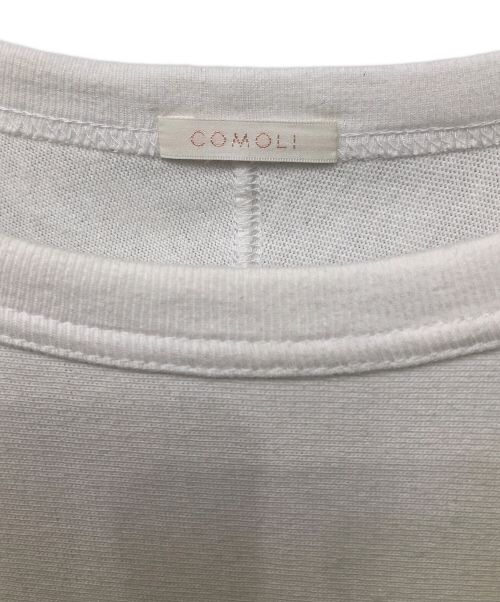 COMOLI（コモリ）COMOLI (コモリ) フットボールTシャツ ホワイト サイズ:2(M程度)の古着・服飾アイテム
