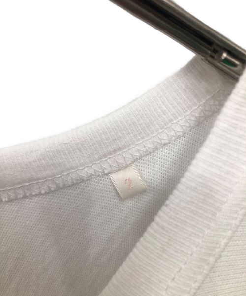 COMOLI（コモリ）COMOLI (コモリ) フットボールTシャツ ホワイト サイズ:2(M程度)の古着・服飾アイテム