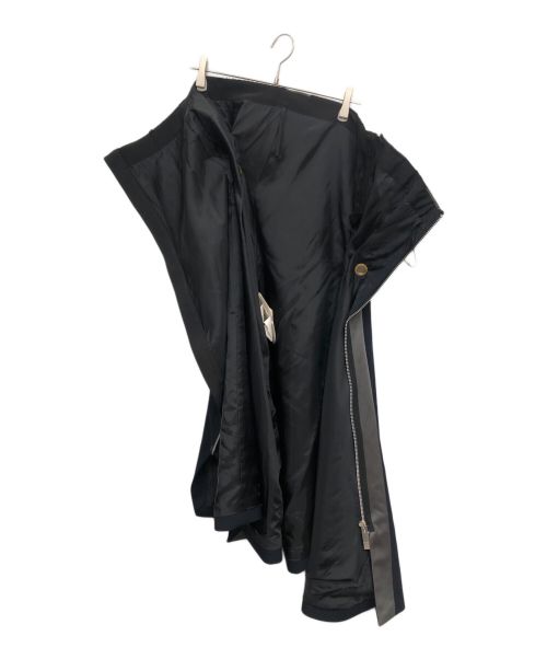 sacai（サカイ）sacai (サカイ) アシンメトリードレープフレアドレス ネイビー サイズ:1の古着・服飾アイテム