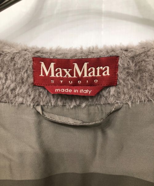 Max Mara Studio（マックスマーラ ストゥディオ）Max Mara Studio (マックスマーラ ストゥディオ) アルパカウールコート グレー サイズ:FRA34(JP:S~M相当)の古着・服飾アイテム
