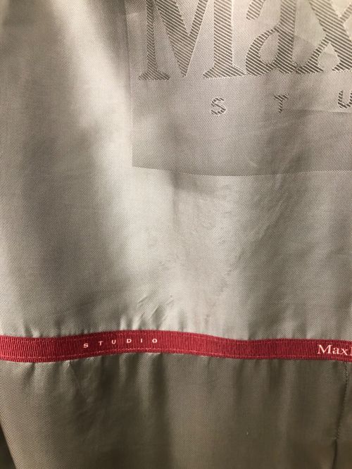 Max Mara Studio（マックスマーラ ストゥディオ）Max Mara Studio (マックスマーラ ストゥディオ) アルパカウールコート グレー サイズ:FRA34(JP:S~M相当)の古着・服飾アイテム