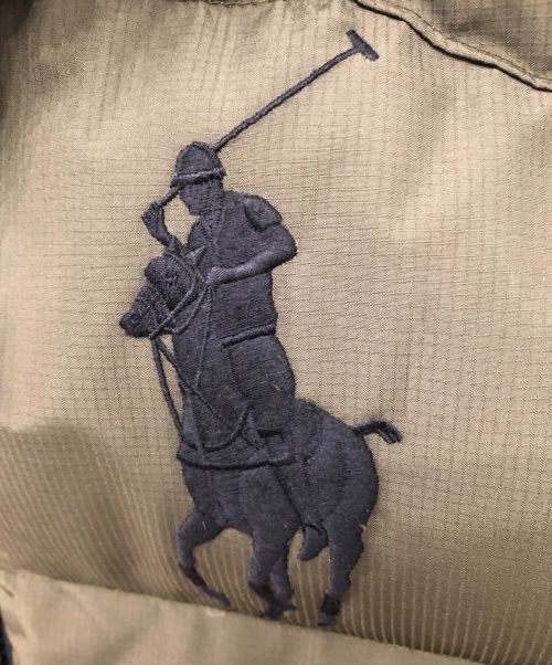 POLO RALPH LAUREN（ポロ・ラルフローレン）POLO RALPH LAUREN (ポロ・ラルフローレン) ビッグポニー ダウンベスト オリーブ サイズ:Sの古着・服飾アイテム