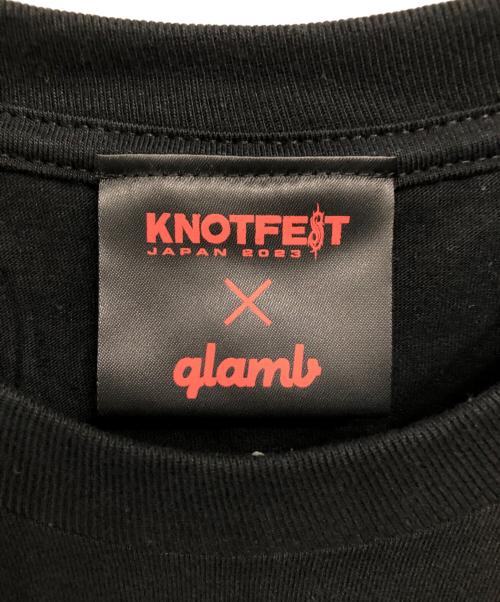 KNOTFEST 2023（ノットフェス）KNOTFEST 2023 (ノットフェス) glamb (グラム) ノットフェス2023 スリップノット プリントTシャツ／KNOTFEST2023 SLIPKNOT PRINT T-SHIRT ブラック サイズ:XLの古着・服飾アイテム
