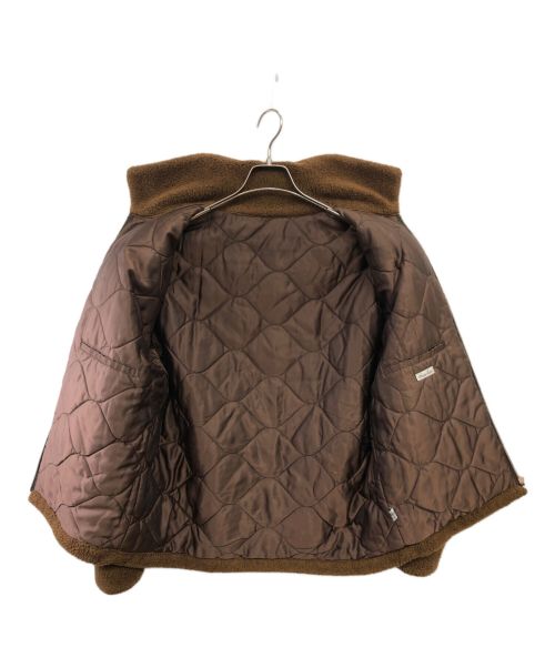 STEVEN ALAN（スティーブンアラン）STEVEN ALAN (スティーブンアラン) STEVEN ALAN(スティーブ アラン) 中綿入り ボアジャケット ブラウン サイズ:SIZE Lの古着・服飾アイテム