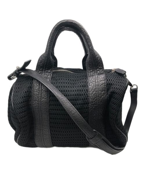 ALEXANDER WANG（アレキサンダー・ワン）ALEXANDER WANG (アレキサンダーワン) ALEXANDER WANG(アレキサンダー・ワン) メッシュスタッズショルダーバッグ ブラックの古着・服飾アイテム