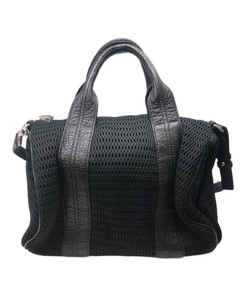 ALEXANDER WANG（アレキサンダー・ワン）ALEXANDER WANG (アレキサンダーワン) ALEXANDER WANG(アレキサンダー・ワン) メッシュスタッズショルダーバッグ ブラックの古着・服飾アイテム