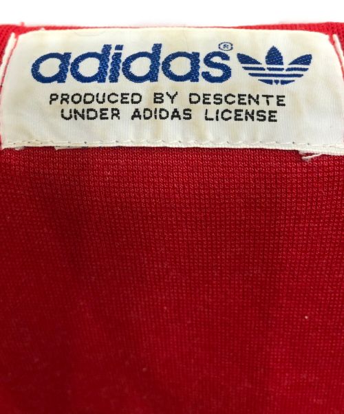 adidas（アディダス）adidas (アディダス) adidas(アディダス) デサント社製 80's シングルポケット トラックジャケット レッド サイズ:SIZE Mの古着・服飾アイテム