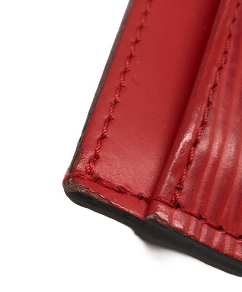 LOUIS VUITTON（ルイ ヴィトン）LOUIS VUITTON (ルイ ヴィトン) タイガ ポルトカルテ・サーンプル カードケース／TAIGA PORTE CARTES SIMPLE CARD CASE レッドの古着・服飾アイテム