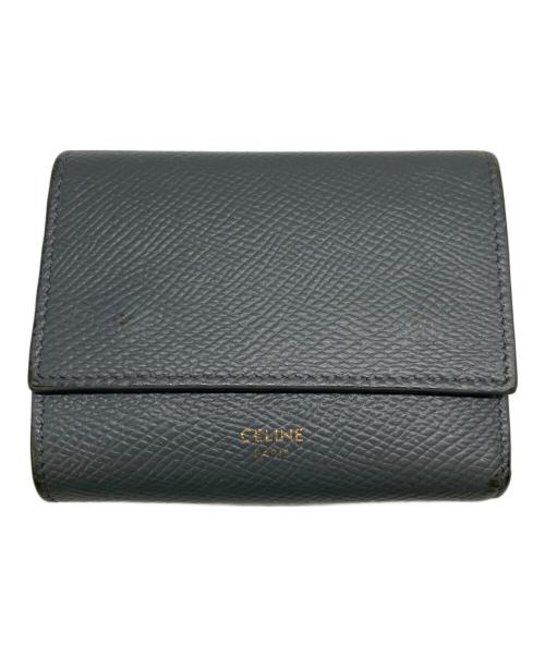 CELINE（セリーヌ）CELINE (セリーヌ) 3つ折り財布 グレーの古着・服飾アイテム