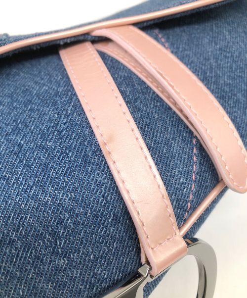 Christian Dior（クリスチャン ディオール）Christian Dior (クリスチャン ディオール) Christian Dior(クリスチャンディオール)サドルバッグ INDIGO×ENAMEL インディゴの古着・服飾アイテム
