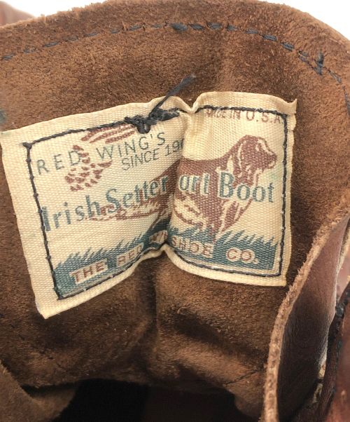 RED WING（レッドウィング）RED WING (レッドウィング) RED WING(レッドウィング) ブーツ IRISH SETTER(アイリッシュセッター) 1950復刻モデル ブラウン サイズ:SIZE 7 1/2(25cm程度)の古着・服飾アイテム