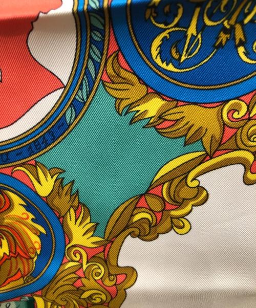 HERMES（エルメス）HERMES (エルメス) カレ90 L'ENTENTE CORDIALE レッドの古着・服飾アイテム
