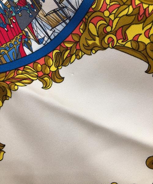HERMES（エルメス）HERMES (エルメス) カレ90 L'ENTENTE CORDIALE レッドの古着・服飾アイテム