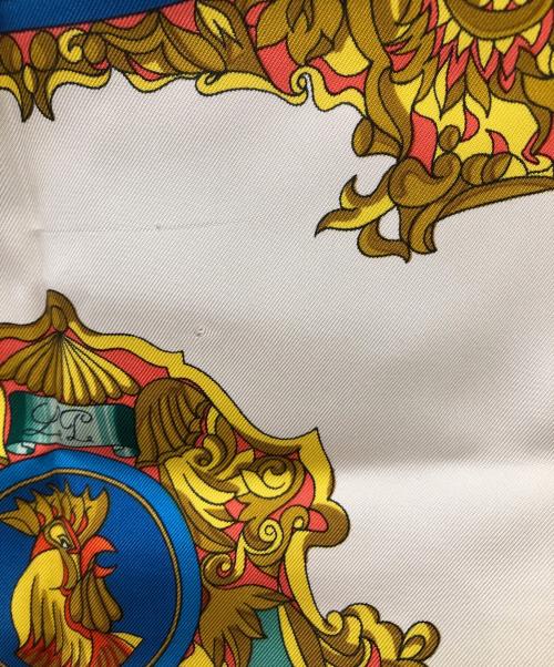 HERMES（エルメス）HERMES (エルメス) カレ90 L'ENTENTE CORDIALE レッドの古着・服飾アイテム