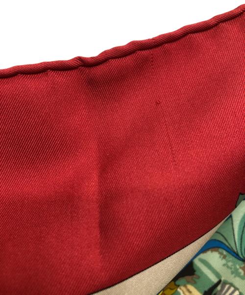 HERMES（エルメス）HERMES (エルメス) カレ90 L'ENTENTE CORDIALE レッドの古着・服飾アイテム