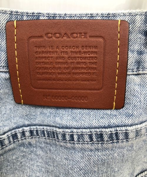 COACH（コーチ）COACH (コーチ) ターンロック テーパード デニムパンツ インディゴ サイズ:2の古着・服飾アイテム