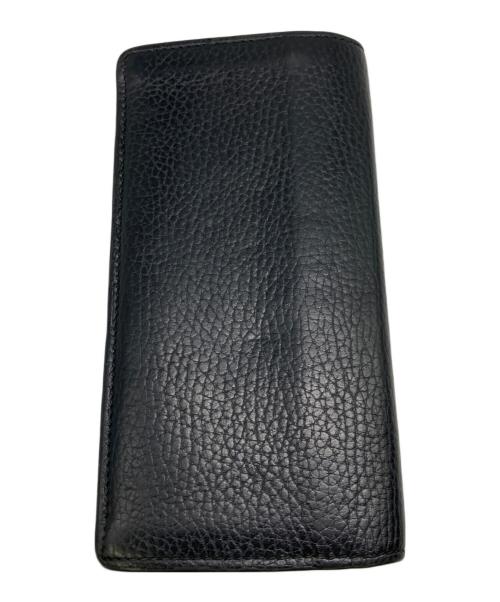 GUCCI（グッチ）GUCCI (グッチ) 長財布 ブラック×イエローの古着・服飾アイテム