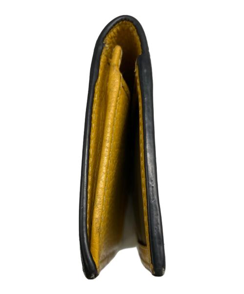 GUCCI（グッチ）GUCCI (グッチ) 長財布 ブラック×イエローの古着・服飾アイテム