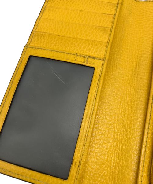 GUCCI（グッチ）GUCCI (グッチ) 長財布 ブラック×イエローの古着・服飾アイテム