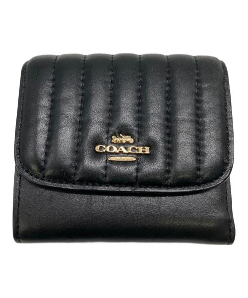 COACH（コーチ）COACH (コーチ) 3つ折り財布 ブラックの古着・服飾アイテム