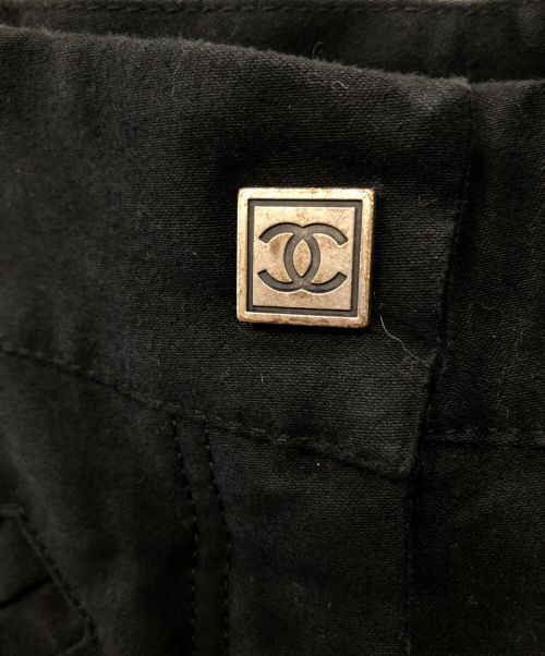 CHANEL（シャネル）CHANEL (シャネル) ダブルニーパッド カーゴパンツ ブラック サイズ:38の古着・服飾アイテム