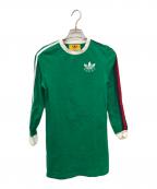 GUCCI×adidasグッチ×アディダス）の古着「カットソーワンピース／CUT AND SEW ONEPIECE」｜グリーン