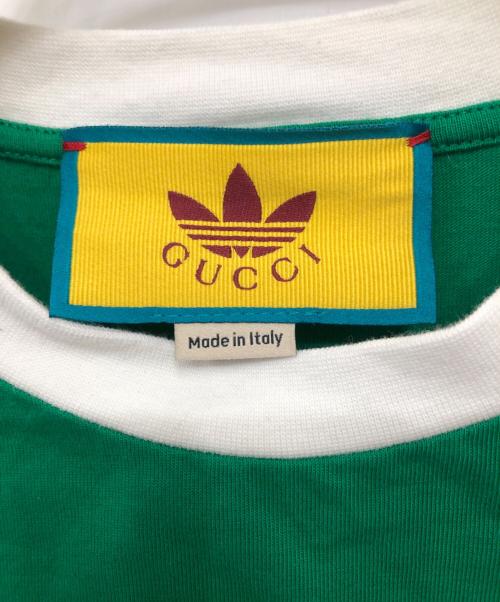 GUCCI（グッチ）GUCCI (グッチ) adidas (アディダス) カットソーワンピース／CUT AND SEW ONEPIECE グリーン サイズ:XXSの古着・服飾アイテム