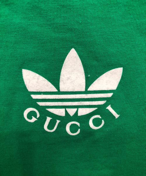 GUCCI（グッチ）GUCCI (グッチ) adidas (アディダス) カットソーワンピース／CUT AND SEW ONEPIECE グリーン サイズ:XXSの古着・服飾アイテム