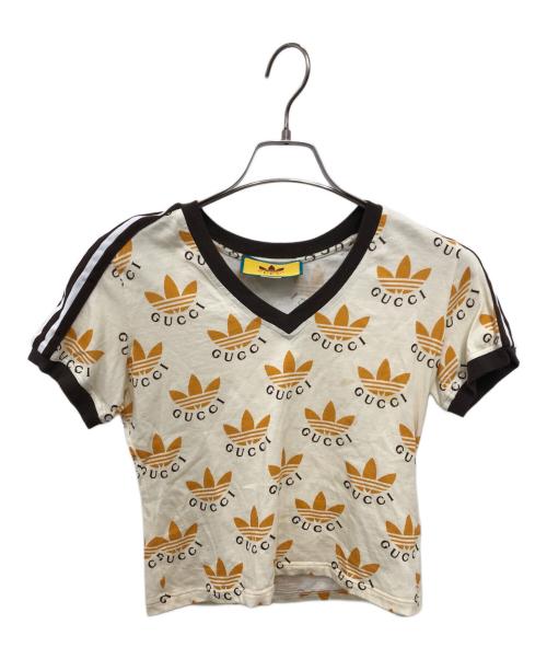 GUCCI（グッチ）GUCCI (グッチ) adidas Originals (アディダスオリジナル) トレフォイル プリント Tシャツ
