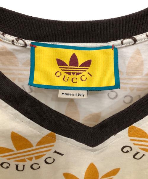 GUCCI（グッチ）GUCCI (グッチ) adidas Originals (アディダスオリジナル) トレフォイル プリント Tシャツ