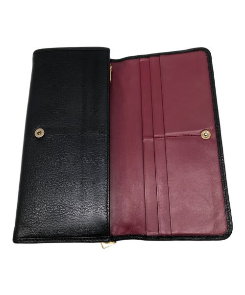 LOEWE（ロエベ）LOEWE (ロエベ) アナグラム フラップロングウォレット／ANAGLAM FLAP LONG WALLET ブラックの古着・服飾アイテム