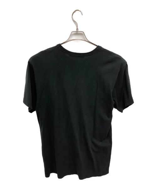 maison kitsune（メゾンキツネ）maison kitsune (メゾンキツネ) ダブル フォックスヘッド ロゴ Tシャツ／DOUBLE FOX HEAD LOGO T-SHIRT ブラック サイズ:Lの古着・服飾アイテム