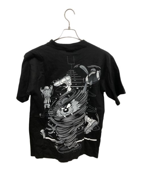 CHANGES（チェンジズ）CHANGES (チェンジズ) 90s Looney Tunes × NFL DALLAS COWBOYS 両面プリント カットソー ブラック サイズ:Mの古着・服飾アイテム