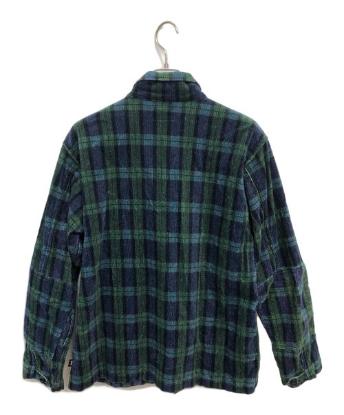 stussy（ステューシー）stussy (ステューシー) Velveteen Jungle SHIRT グリーン サイズ:SIZE Lの古着・服飾アイテム