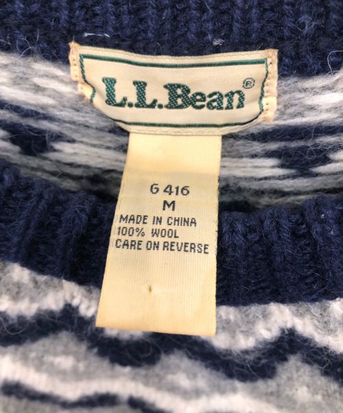 L.L.Bean（エルエルビーン）L.L.Bean (エルエルビーン) ヴィンテージ ノルディックセーター ネイビー サイズ:Mの古着・服飾アイテム