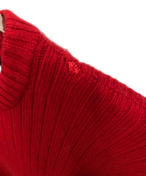 BALLANTYNE（バランタイン）BALLANTYNE (バランタイン) カシミア セーター レッド サイズ:Lの古着・服飾アイテム