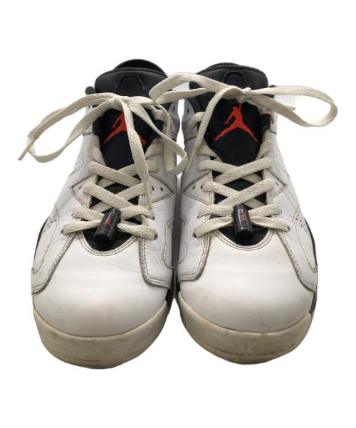 NIKE（ナイキ）NIKE (ナイキ) ナイキエアジョーダン 6 レトロ ロウ インフラレッド/ホワイト／NIKE AIR JORDAN 6 RETRO LOW INFRARED WHITE ホワイト サイズ:27cmの古着・服飾アイテム