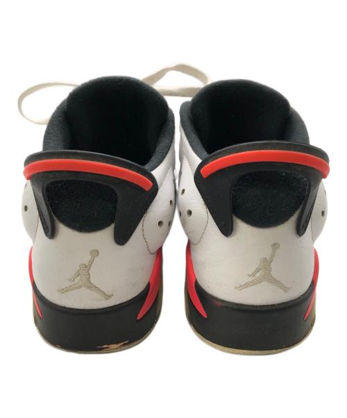 NIKE（ナイキ）NIKE (ナイキ) ナイキエアジョーダン 6 レトロ ロウ インフラレッド/ホワイト／NIKE AIR JORDAN 6 RETRO LOW INFRARED WHITE ホワイト サイズ:27cmの古着・服飾アイテム